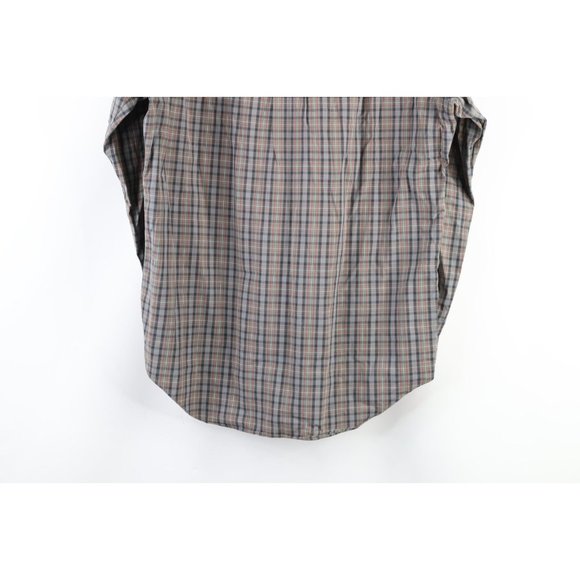 Vintage Ralph Lauren Mens Medium Faded Collared Long Sleeve Button Shirt Plaid - Picture 6 of 6